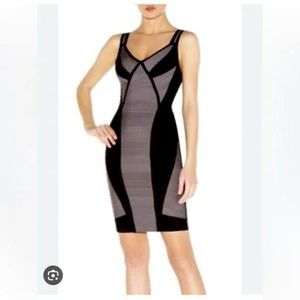 Herve leger bodycon dress xs NWT